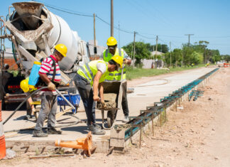 Avanza la construcción de obra vial para el tránsito pesado en Larroque