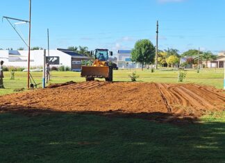 Emprenden trabajos en el parque del ferrocarril