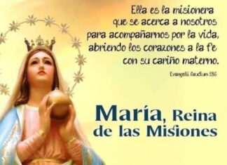 La imagen de María, Reina de las Misiones, estará en La Concepción