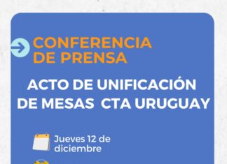 Se unificarán las Mesas de las CTA Uruguay