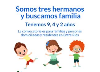 Tres hermanos de nueve, cuatro y dos años buscan una familia