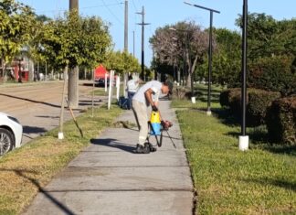 Efectúan el mantenimiento de calles y de los espacios verdes