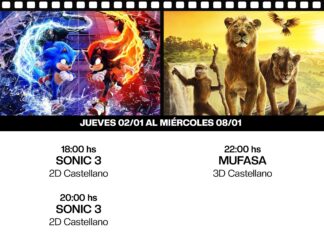 Cine: Sonic 3, el primer estreno de 2025