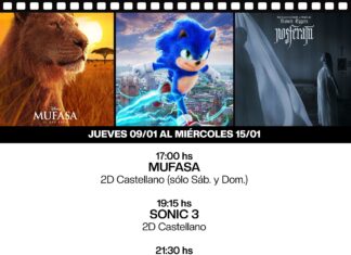 Cine: Sonic 3 y Nosferatu llegan al San Martín