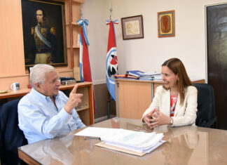 Lauritto recibió a la delegada de la CARU, Ingrid Jetter