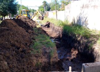 Plan de Obras: Se trabaja en calles de tierra y desagües pluviales