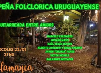 Guitarreada en la Peña Folclórica Uruguayense