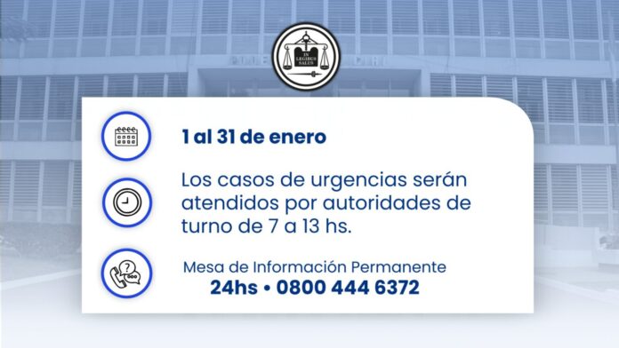 poder judicial - feria de enero1