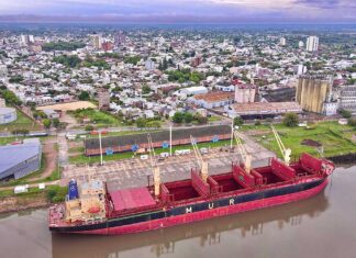 Comenzó la carga de una nueva exportación desde el Puerto de Concepción del Uruguay