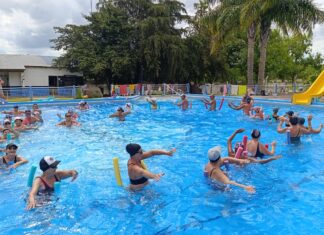 Más de 70 personas participaron del Taller de Aquagym