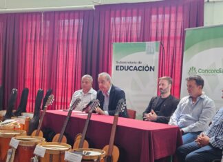 Salto Grande y la Municipalidad de Concordia potencian talleres culturales y de música en escuelas