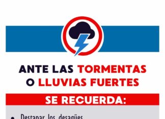 Difundieron recomendaciones ante las lluvias y posibles tormentas