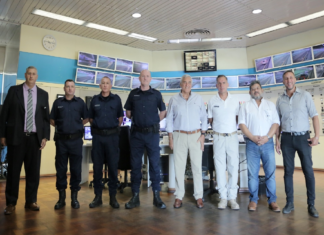 Técnicos del 911 inspeccionaron el sistema de monitoreo del Túnel Subfluvial