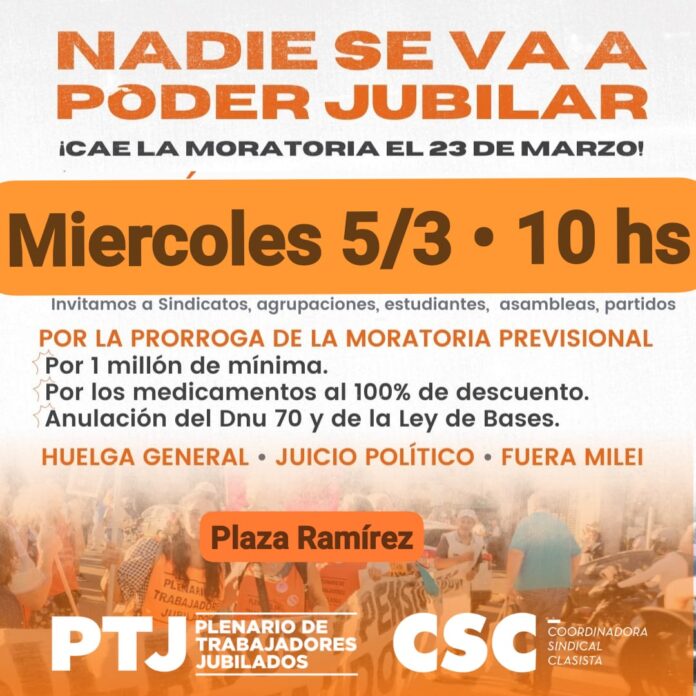ptj - convocatoria para el miércoles 5 de marzo1