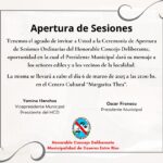 APERTURA DE SESIONES