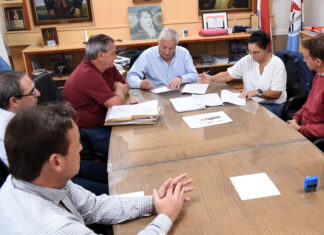 Se firmó el contrato de inicio de obras en el bulevar Yrigoyen