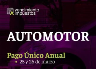 Se encuentran las boletas del Impuesto Automotor 2025