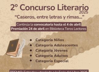 Prorrogaron la convocatoria para el II concurso literario Caseros entre letras y rimas …