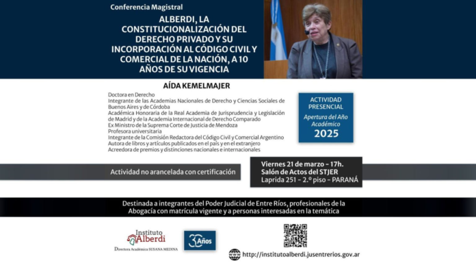 pro - poder judicial - charla en la apertura del año académico del instituto alberdi1