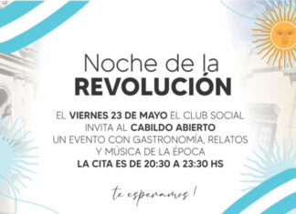 El Club Social invita a conmemorar el 25 de Mayo con un ágape solidario