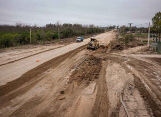 Se reinicia la obra de pavimentación del acceso norte a Concepción del Uruguay