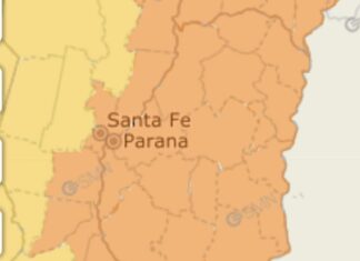 Emitieron alerta naranja por lluvia y tormentas para este martes
