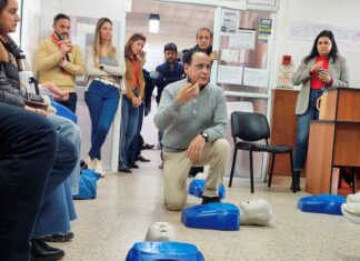 Continúan las capacitaciones en RCP al personal del Ministerio de Desarrollo Humano