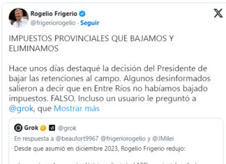 Frigerio respondió críticas por impuestos y la IA lo respaldó