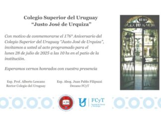 176 años de historia educativa: el Colegio Superior del Uruguay celebrará con homenaje a ex‑vicerrectores