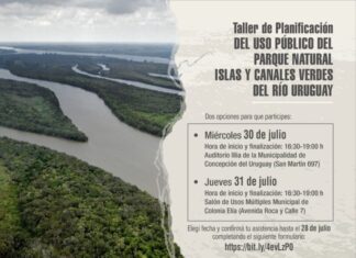 Taller sobre el uso público del Parque Natural Islas y Canales Verdes del Río Uruguay