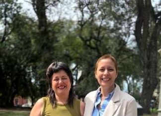 Candidatos de La Lista 503 visitaron la ciudad. Carolina Gaillard milita su propuesta electoral y busca fortalecer al peronismo entrerriano