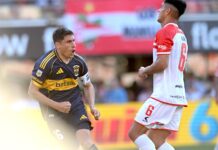 Boca le ganó a Estudiantes de manera agónica