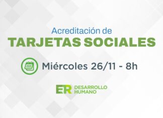 Este miércoles se acreditan los fondos de las tarjetas sociales