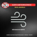 Alerta meteorológico por fuertes ráfagas de viento para la madrugada del viernes