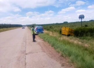 Camión de caudales de Prosegur volcó en la Autovía Artigas sin lesionados