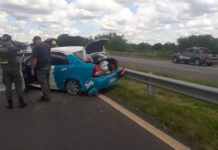 Bomberos Voluntarios de Ceibas realizan tres intervenciones en intensa jornada de emergencias viales