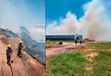 Incendio destruye galpón avícola en Federal por presunto desperfecto eléctrico