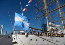 La Fragata Libertad regresó al país tras completar su 53° viaje de instrucción