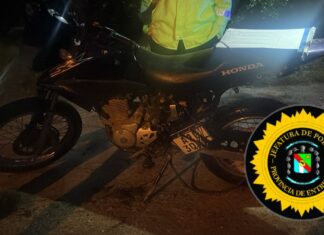 Recuperan en Bella Vista una moto robada en Paraná: un detenido y actuaciones en marcha