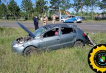 Una mujer y dos niños resultaron heridos tras el vuelco de un auto frente al complejo termal