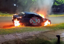 Bomberos controlaron principio de incendio vehicular e intervención por cortocircuito en cables