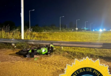 Falleció un motociclista tras impactar contra un guardarrail en la rotonda de Chajarí