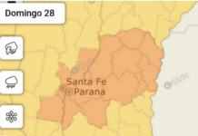 Emiten alerta por tormentas fuertes y posiblemente severas para el norte de Entre Ríos este sábado