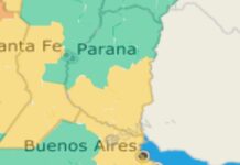 Emitieron alerta amarillo por tormentas para este domingo y lunes