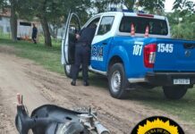 Persecución policial y moto recuperada: detuvieron a un adolescente de 17 años tras un robo