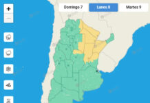 SMN Pronostica Tormentas para Domingo y Lunes con Alerta Amarilla en Entre Ríos