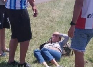 Motociclista sufrió una descompensación y cayó en la banquina de la Ruta 39