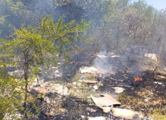 Bomberos sofocan incendio forestal en Tiro Federal y sufren agresiones verbales de vecinos