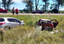 Colisión en ruta 4 y ruta 14 deja tres personas lesionadas
