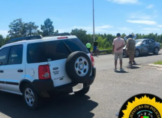Colisión en ruta 4 y ruta 14 deja tres personas lesionadas